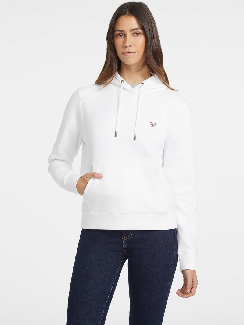Guess white hoodie women's outlet