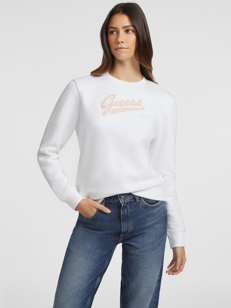 White guess crewneck on sale