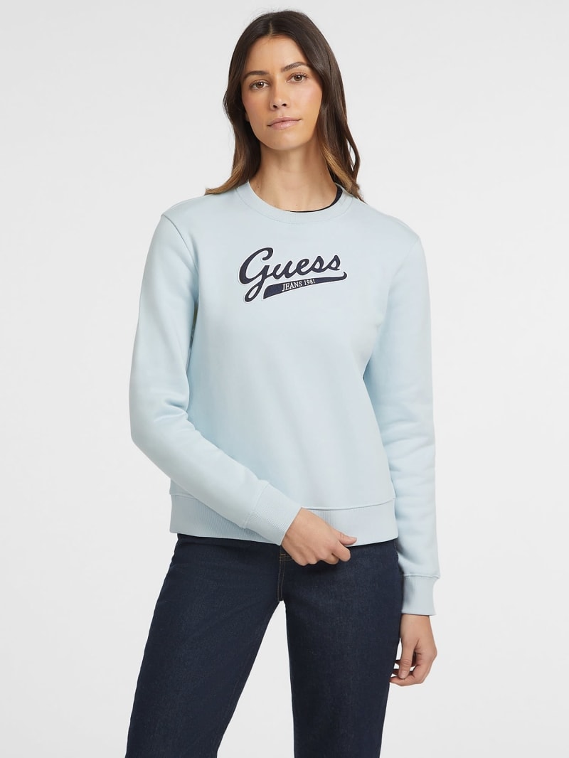 Guess logo sweatshirt hotsell
