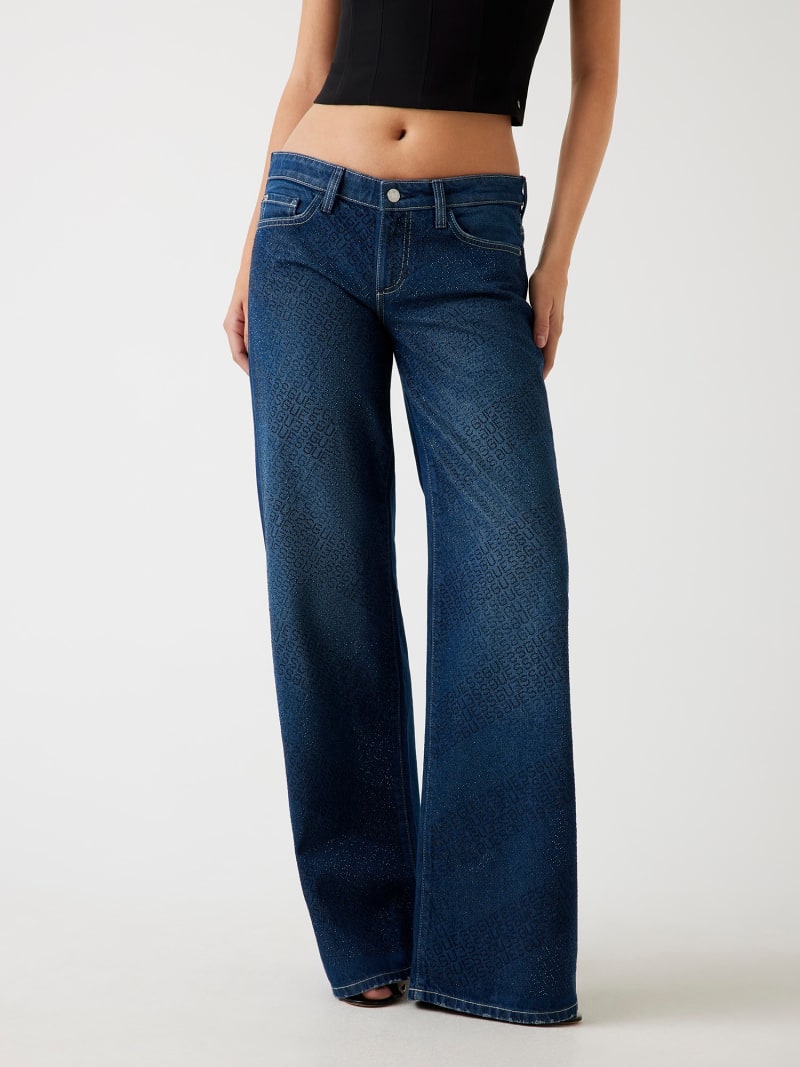 Tamamı logolu regular jean Kadın | GUESS® Geçmiş Koleksiyonlar