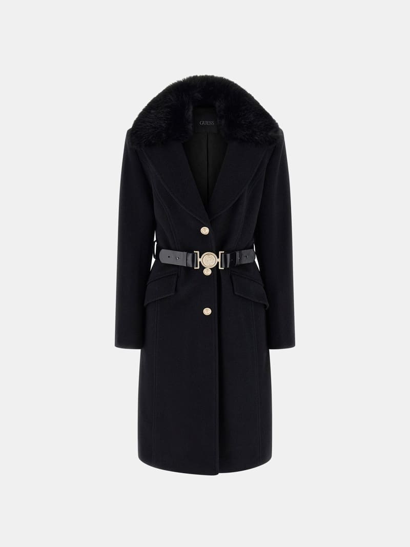 GUESS® Wool-blend belted coat