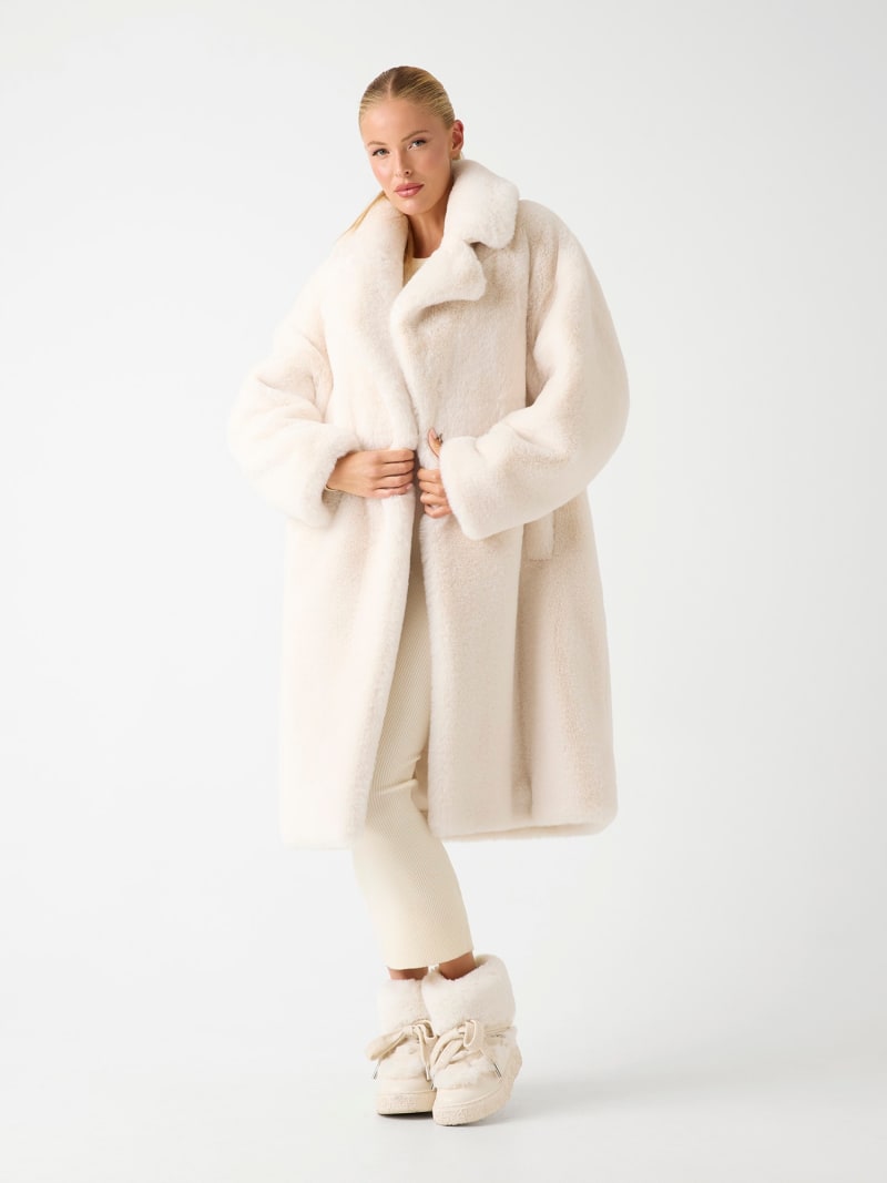 Manteau À Capuche En Fausse Fourrure Pour Femme – Veste Dhiver