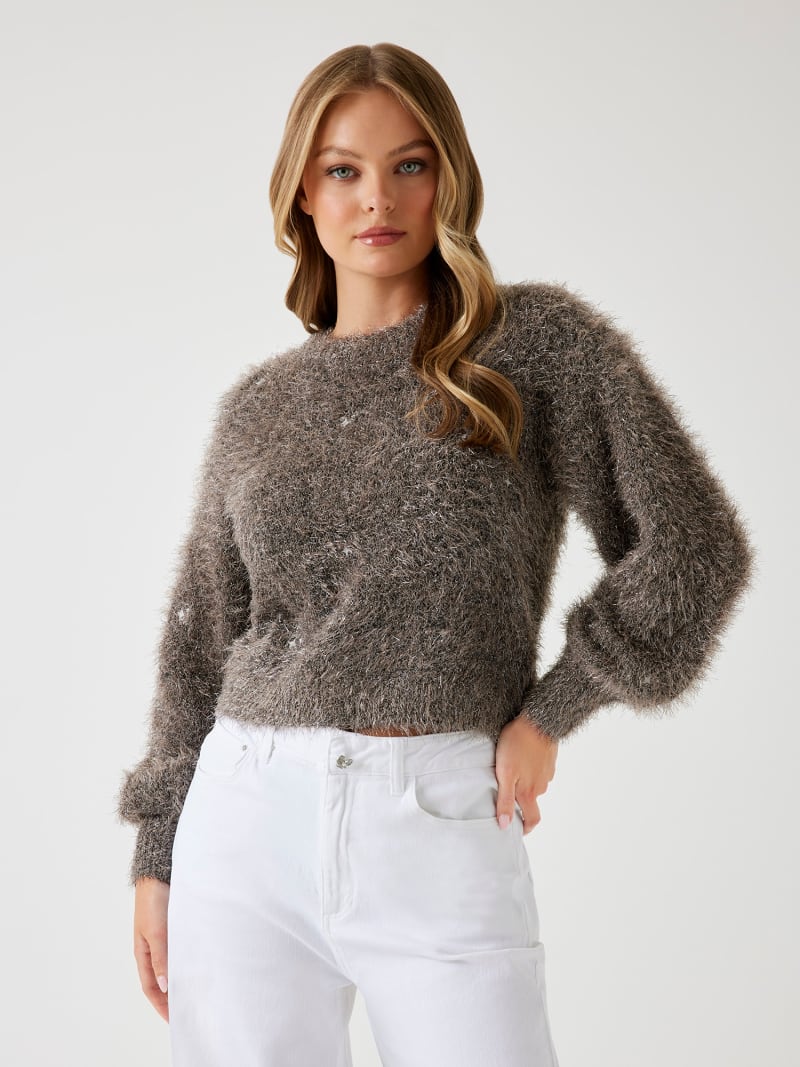 Wunderschne Flauschiger Pullover Damen Ebenbild