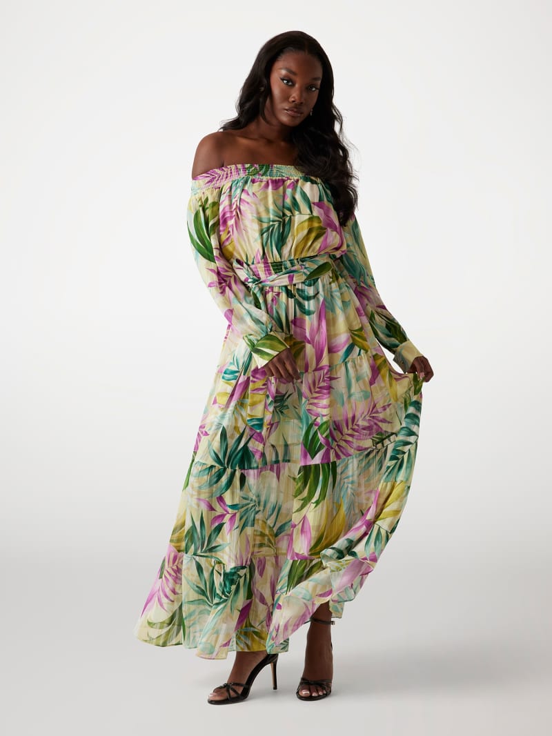 GUESS® Vestido maxi estampado floral Mulher