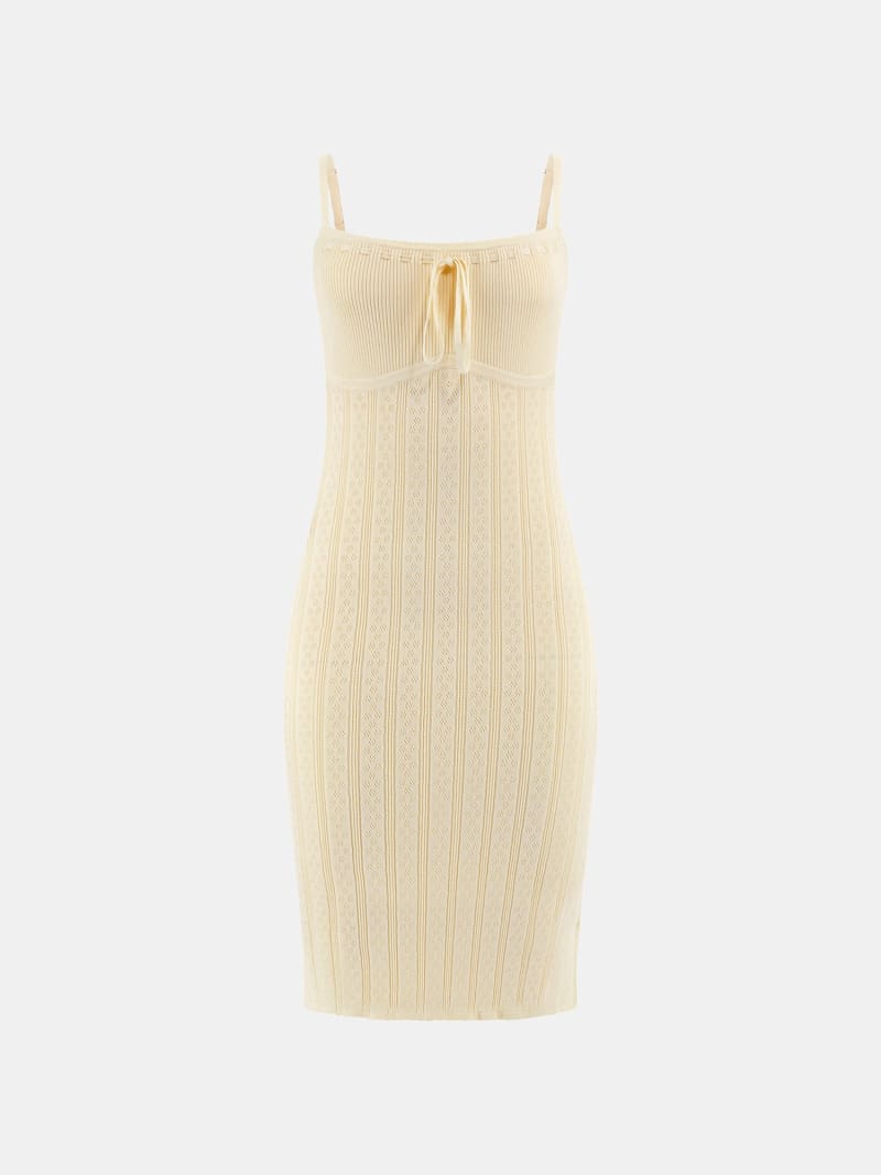 ♡ ❣️ check mini dress beige M Beige Gingham Check Mini Dress – ban.do