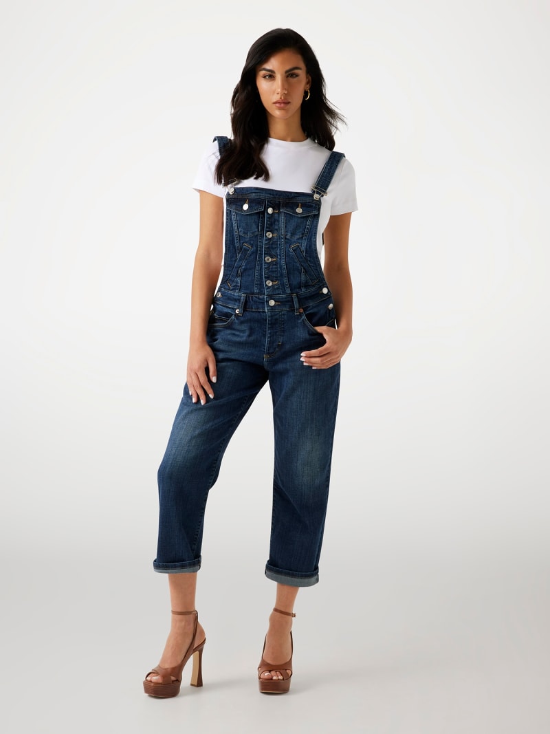 Blue Relaxed Fit Denim Jumpsuit main image 0