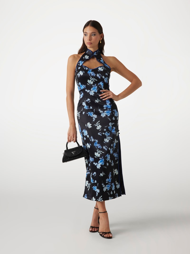 Guess Soldes Robes Robe Moulante Drapée Guess Femme