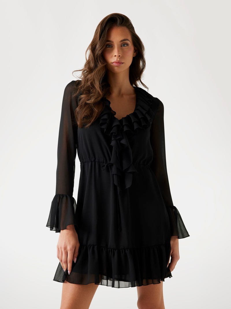 Ruffled mini dress Women | GUESS® Past Collections