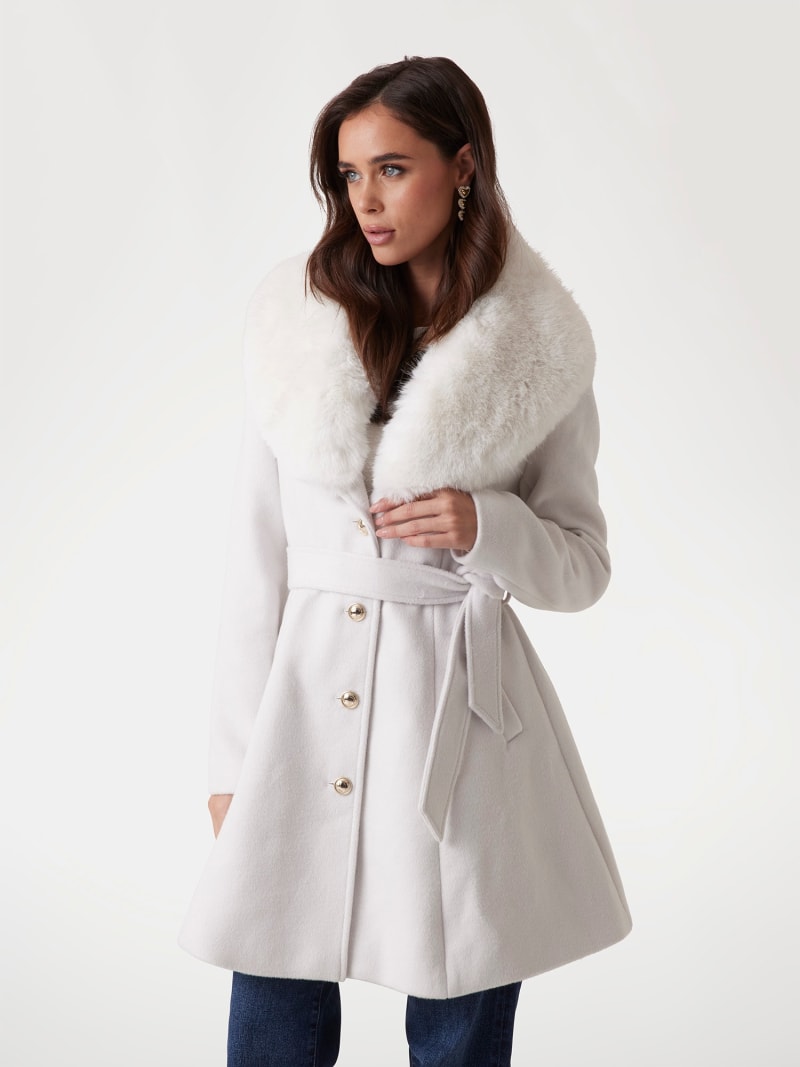 Lana Abrigos Marca Guess GUESS® Abrigo De Mezcla De Lana Con