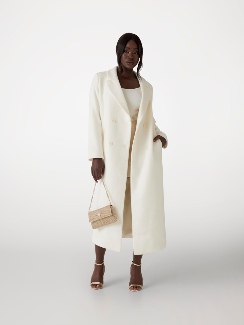 Long wool blend coat