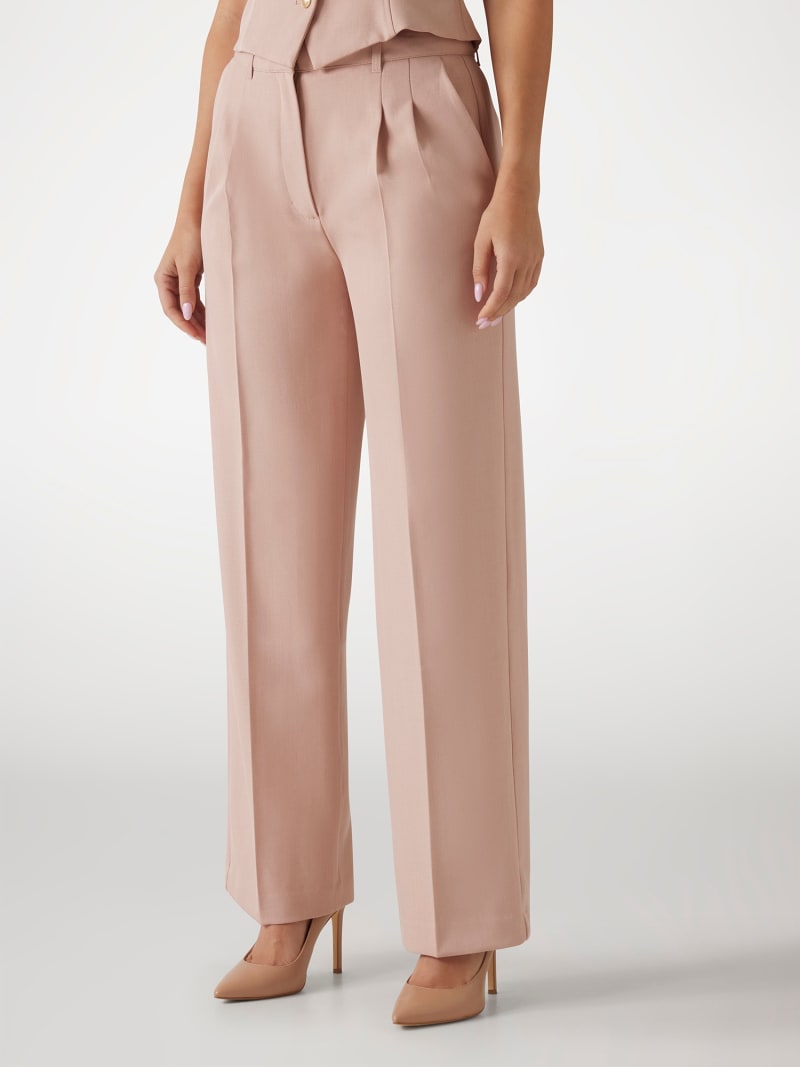 High rise wide leg pant