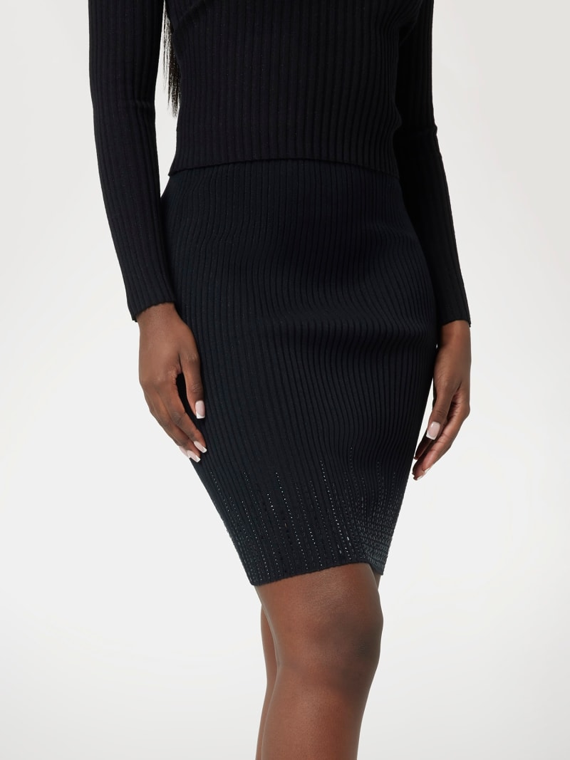 GUESS Rhinestone mini skirt Women