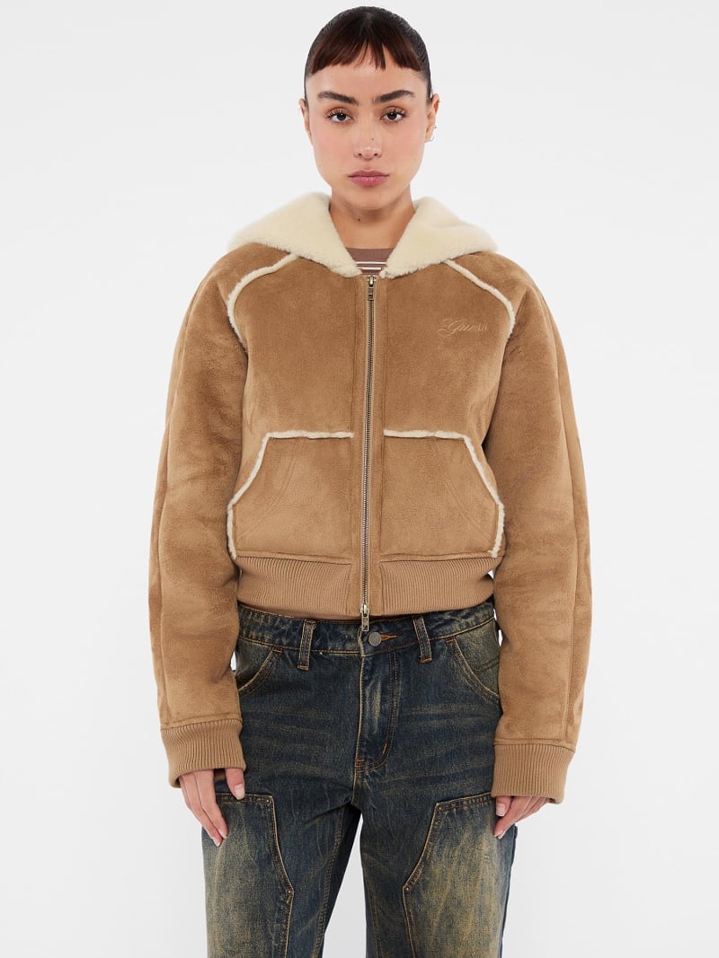 Guess suede jacket shop