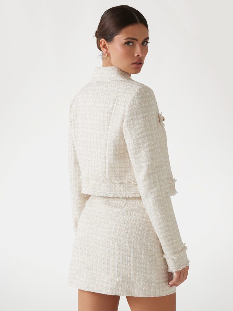 GUESS® Cropped tweed jacket Women