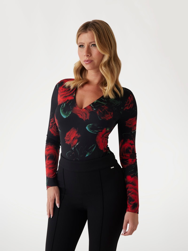 Floral print bodysuit online