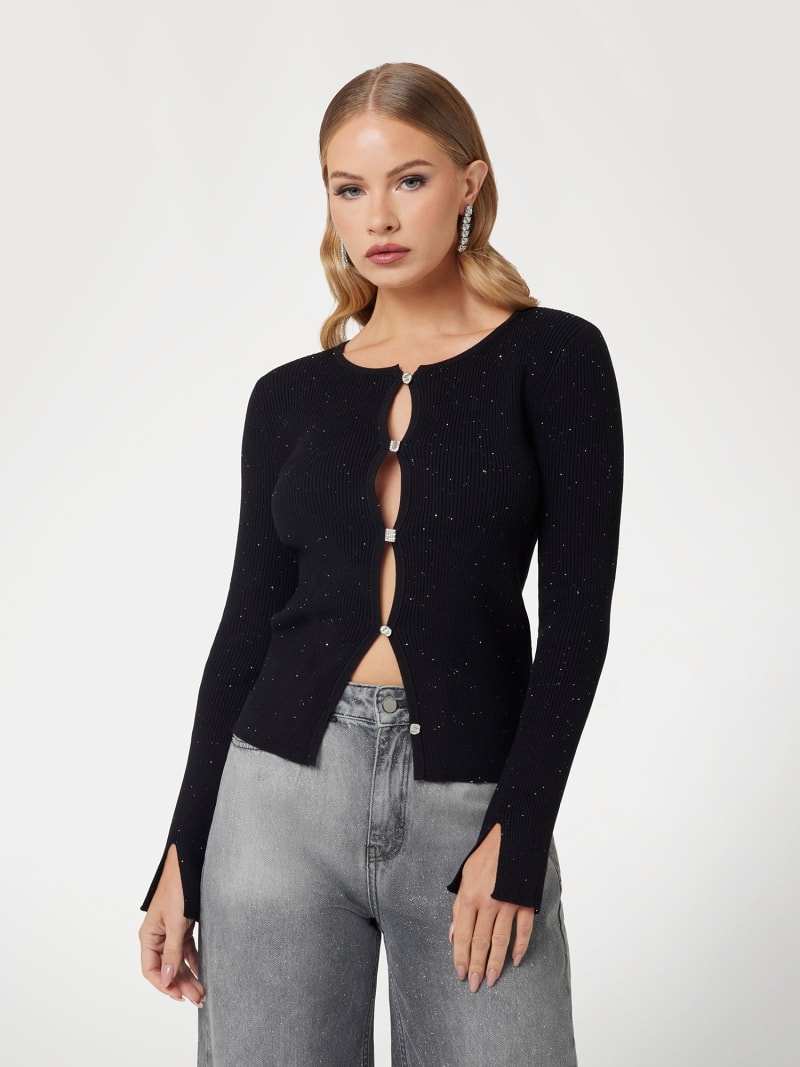 GUESS® Logo buttons cardigan Women