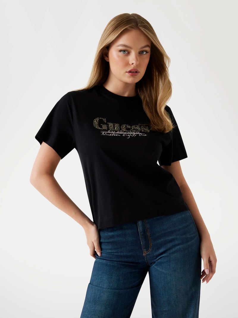 GUESS® Boxy logo T-shirt Women