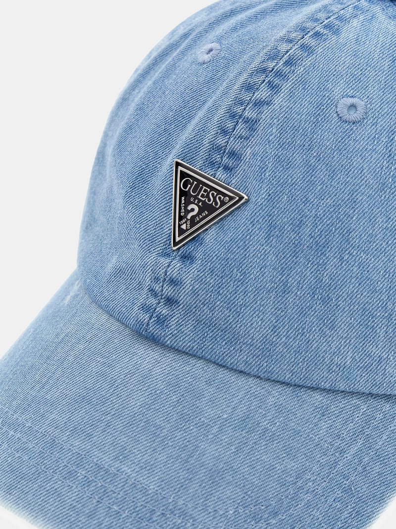 【 PROJECT】22FW★ Triangle Symbol Logo Denim Ballcap Triangle Symbol Logo Denim Ballcap - Denim - ISLAND PROJECT