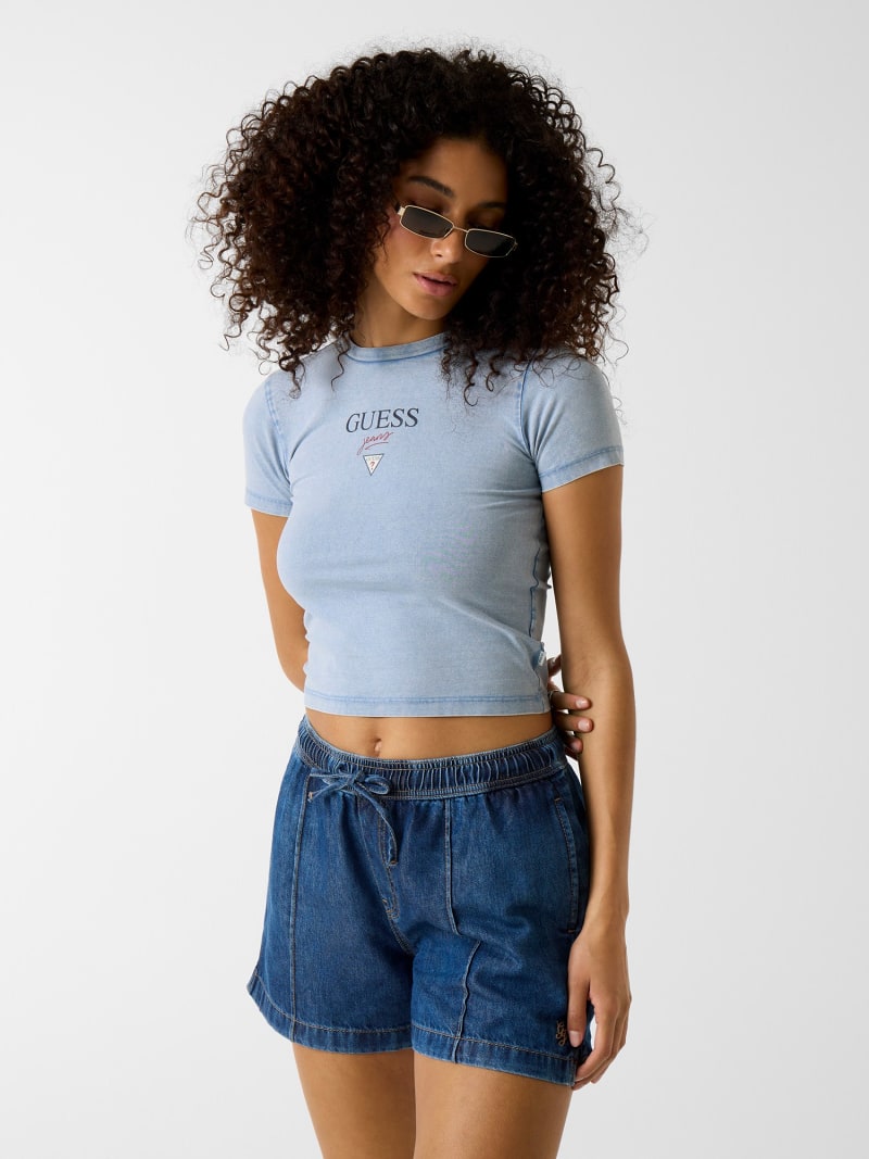 Jeans Guess Femme Taille W27 - Vintage Bleu Clair - Occasion Très Bon État