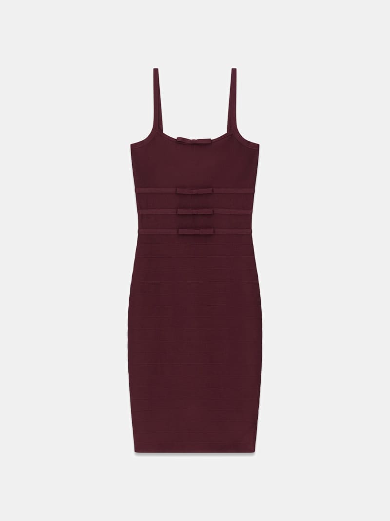 open lace back dress Buy Guess Women's Long Sleeve Plunging V Neck Mirage Dress, Aubergine Purple,  M at Amazon.in
