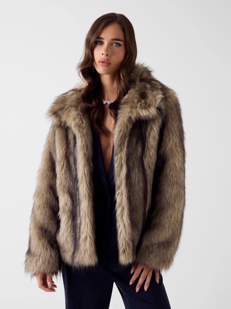 Veste en fausse fourrure