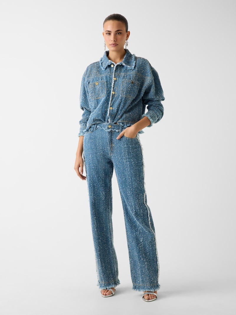 GUESS® Denim tweed jacket Women