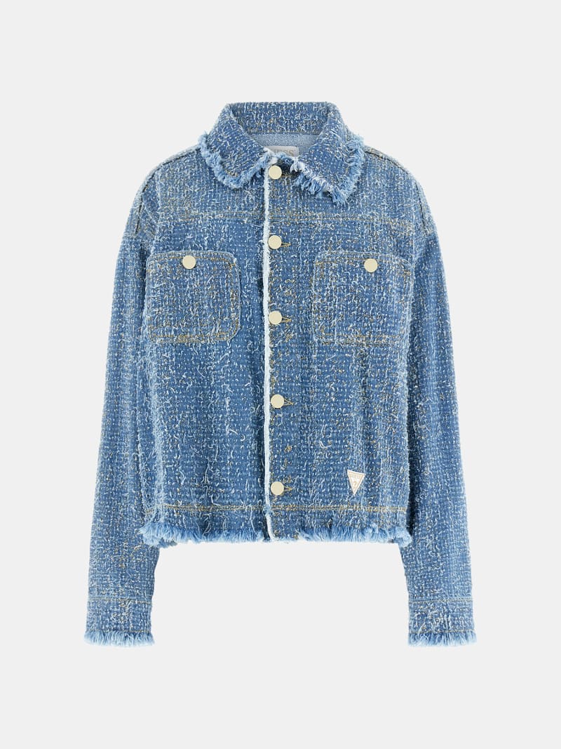 GUESS® Denim tweed jacket Women