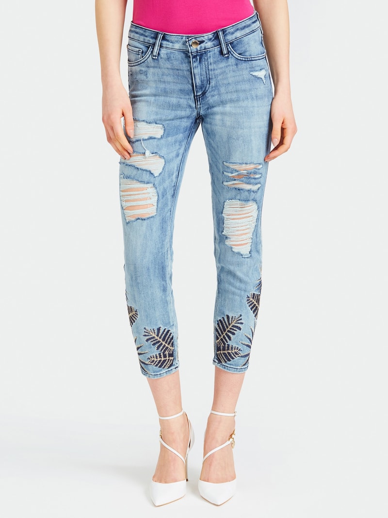 hem ripped jeans