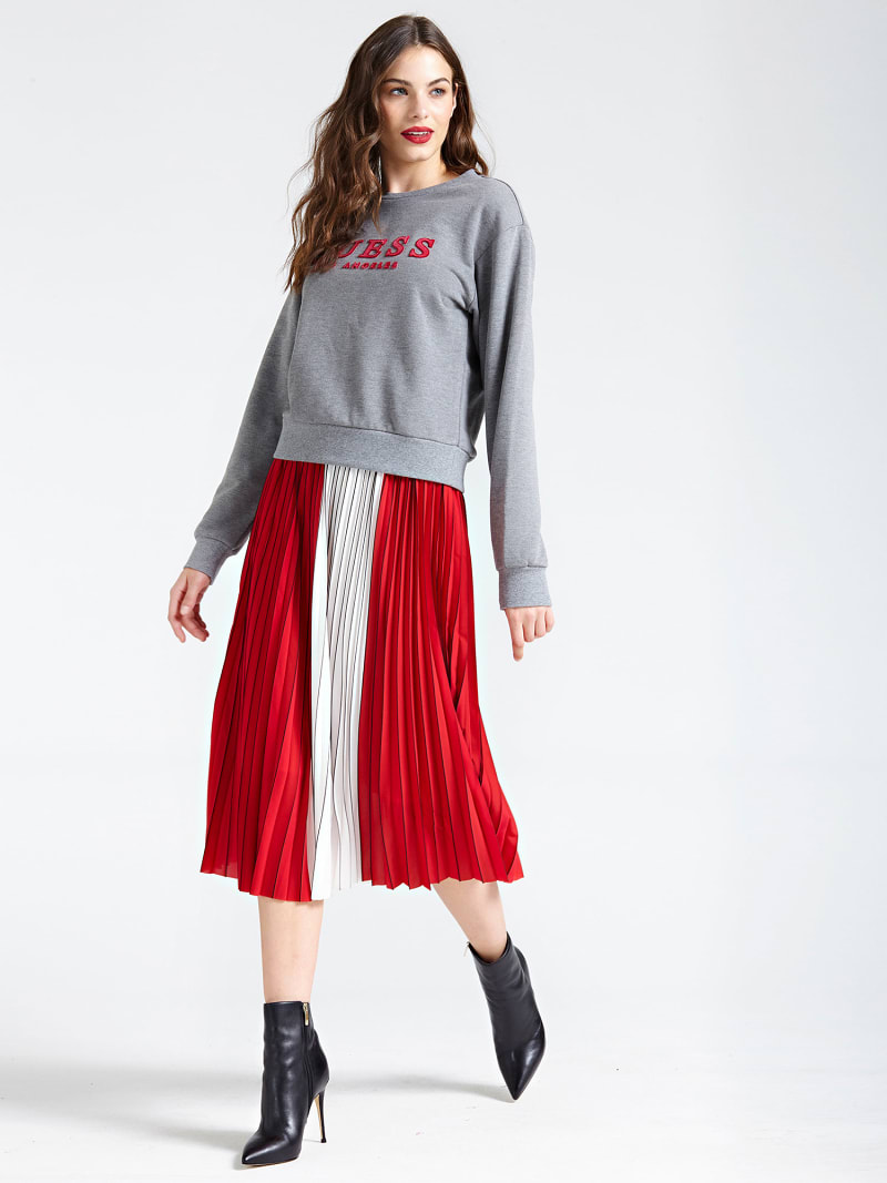 Langer Plisseerock Color Block Guess Offizieller Online Shop