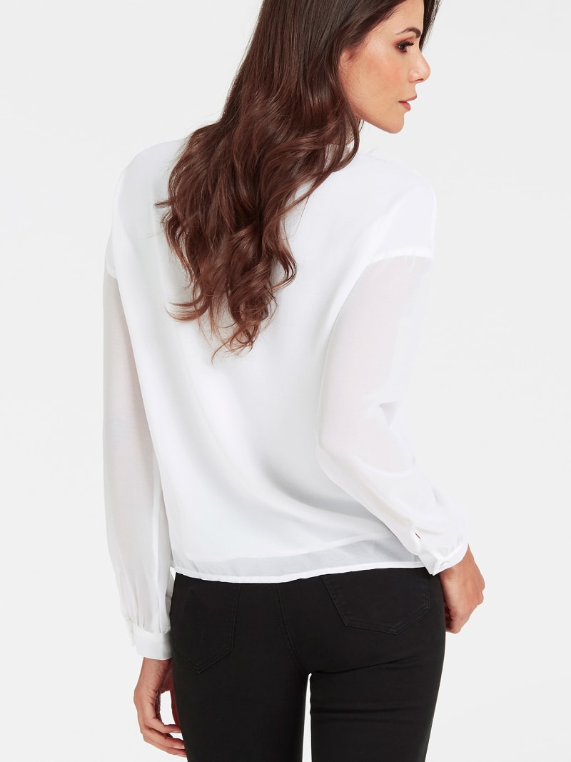 Bluse Obere Partie Aus Spitze Guess Offizieller Online Shop
