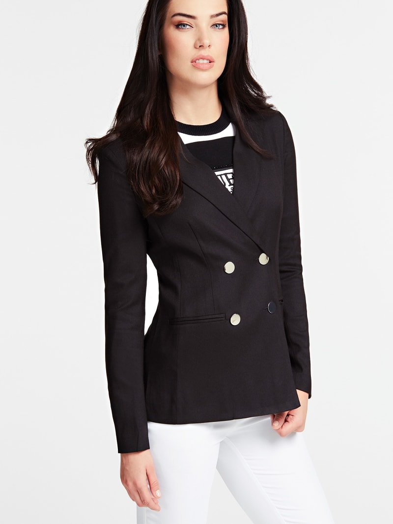 guess double breasted coat