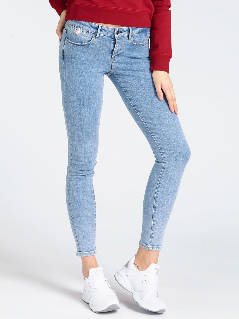 blue denim jeggings