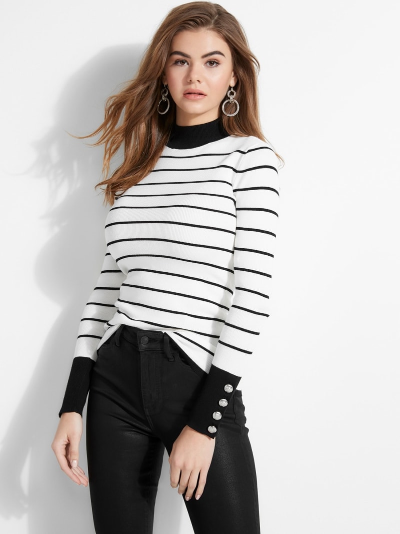 guess striped sweater