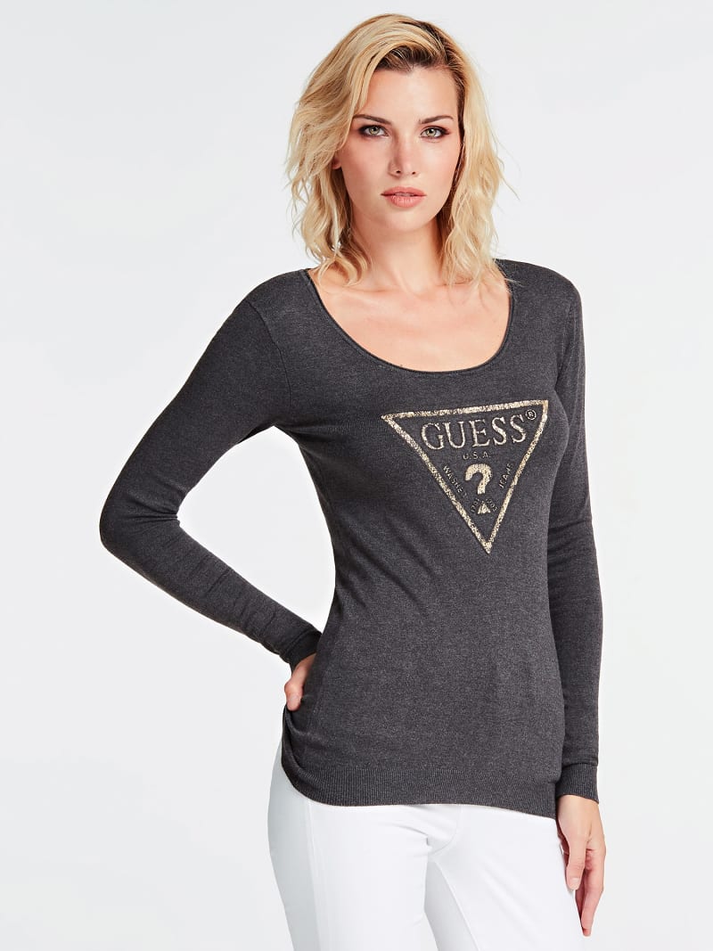 grey guess jumper