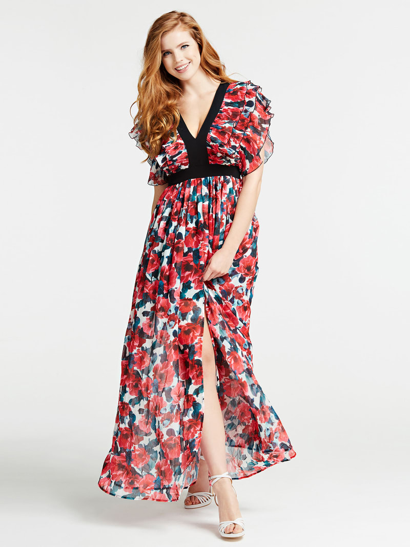 Guess long floral dress