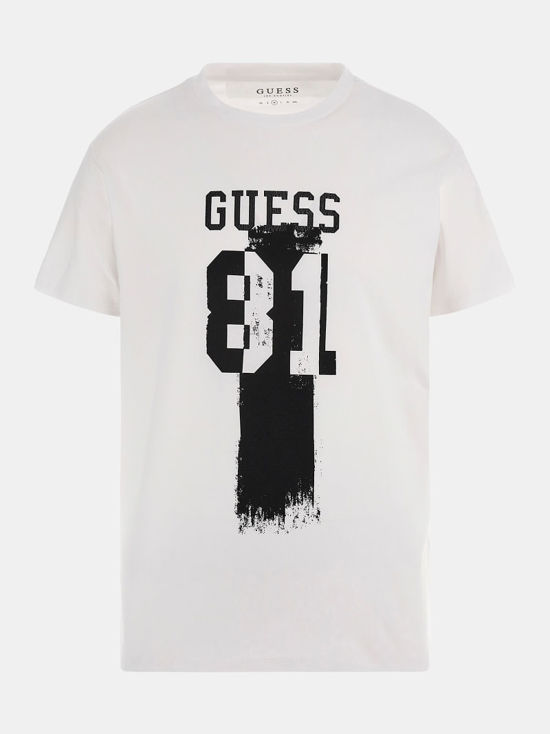 Black and white guess t shirt discount