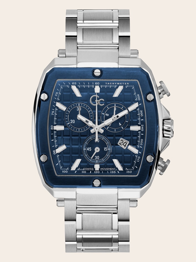 GC steel chronograph watch