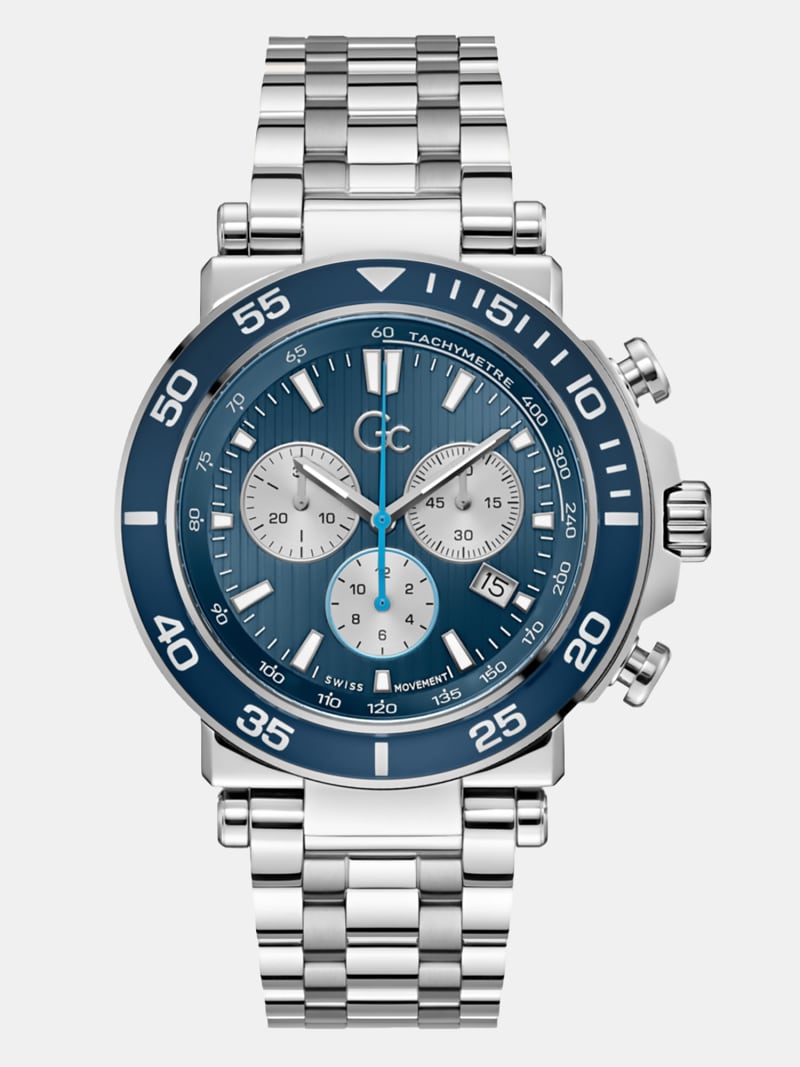 GC steel chronograph watch