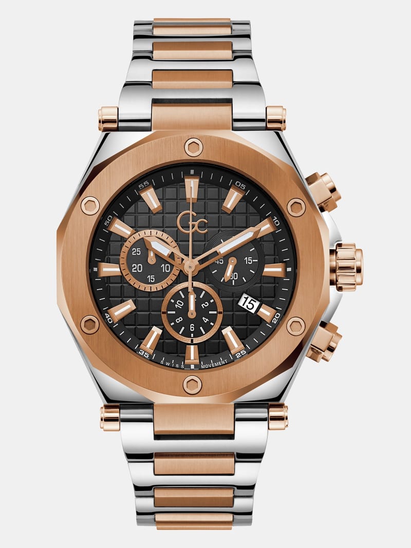 GC steel chronograph watch