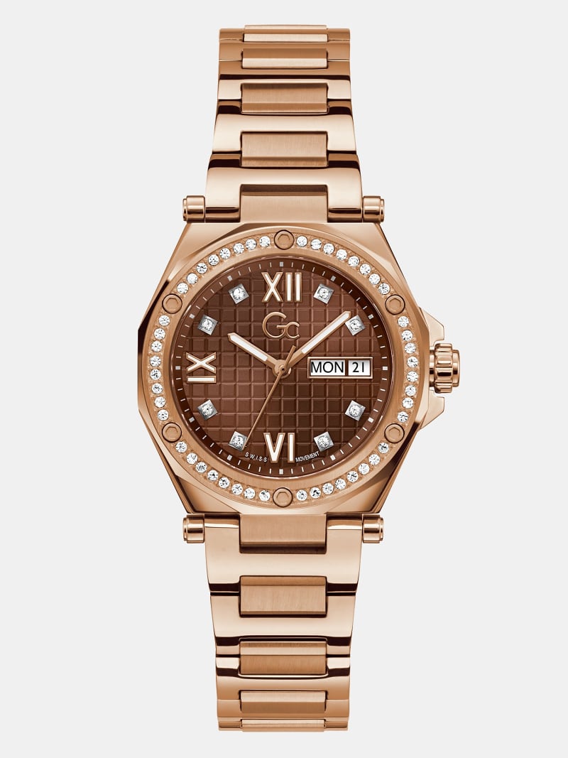 Gc steel analogue watch