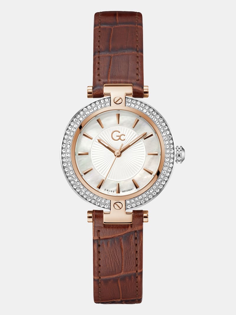 GC leather analogue watch