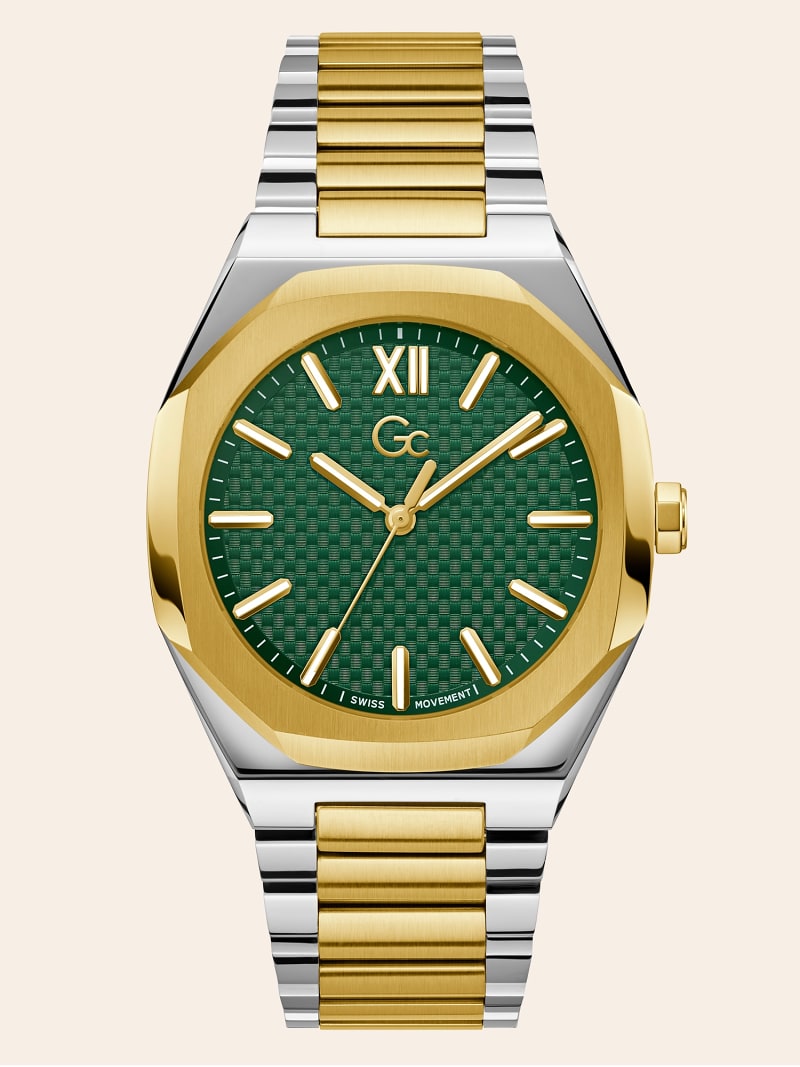 GC steel analogue watch