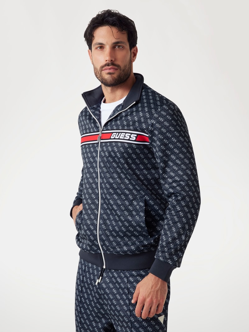 GUESS® Felpa logo all over Uomo