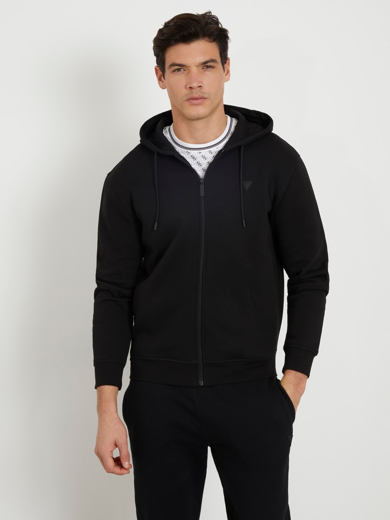 Zip fastening sweatshirt