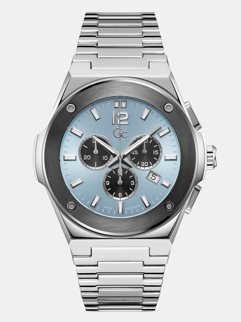 GC steel chronograph watch