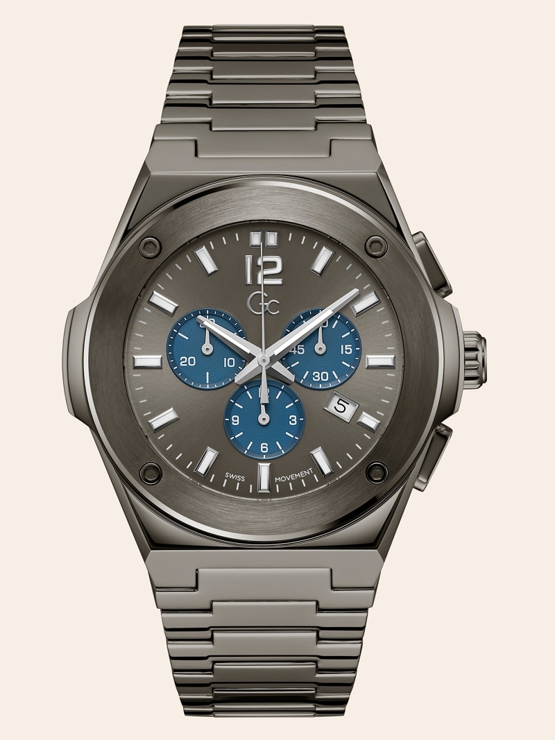 GC steel chronograph watch