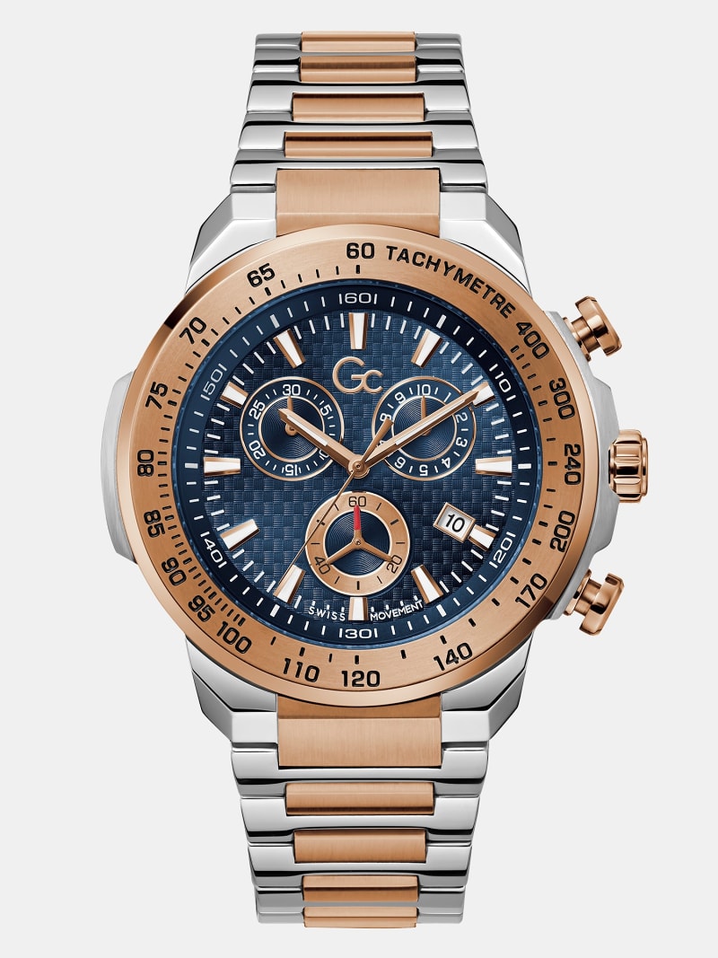 GC steel chronograph watch