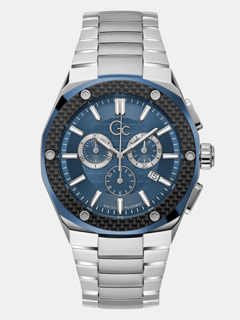 GC steel chronograph watch