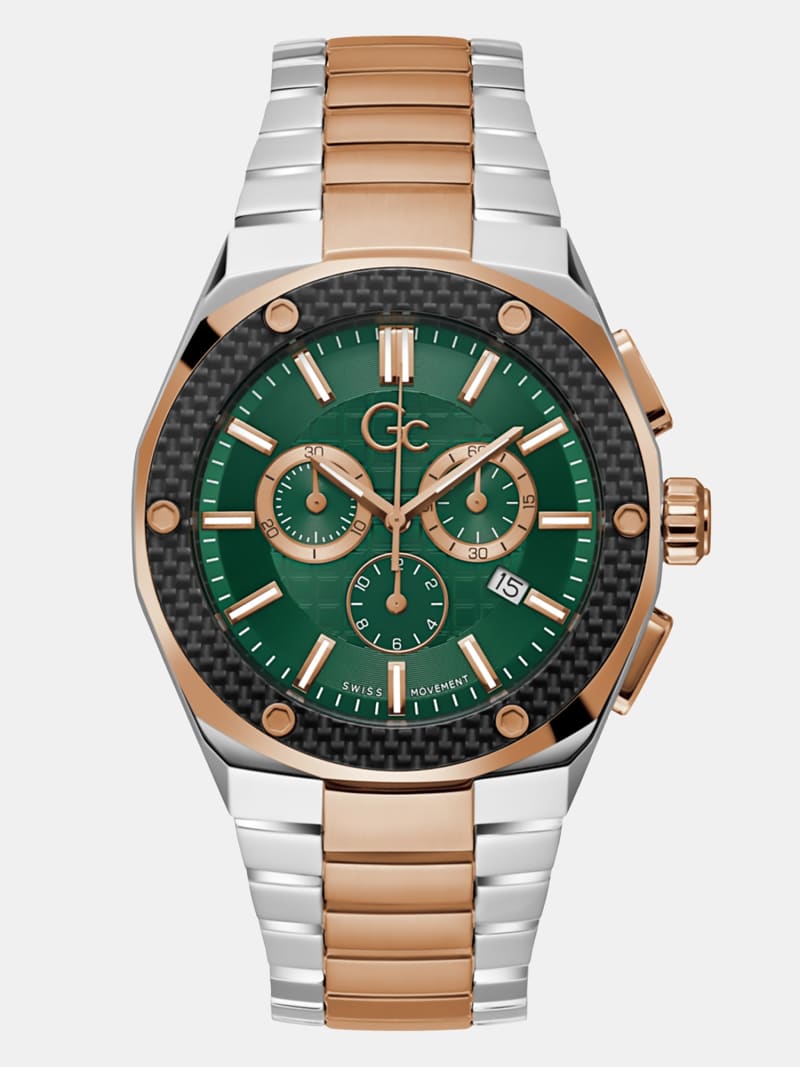 GC steel chronograph watch