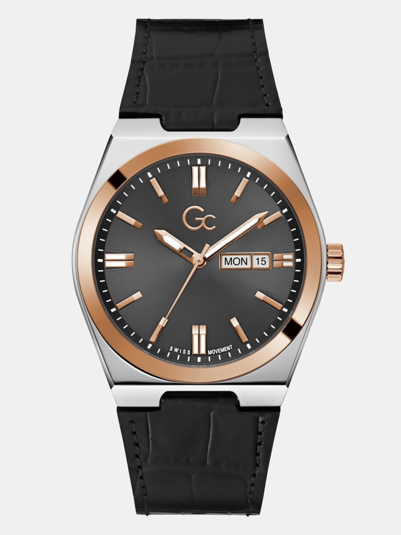 GC leather analogue watch